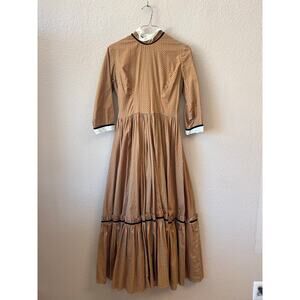 Vintage 60s handmade prairie style swing dress size S/M